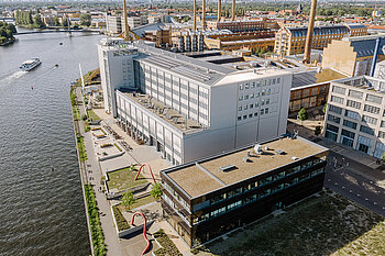 Campus Wilhelminenhof von oben
